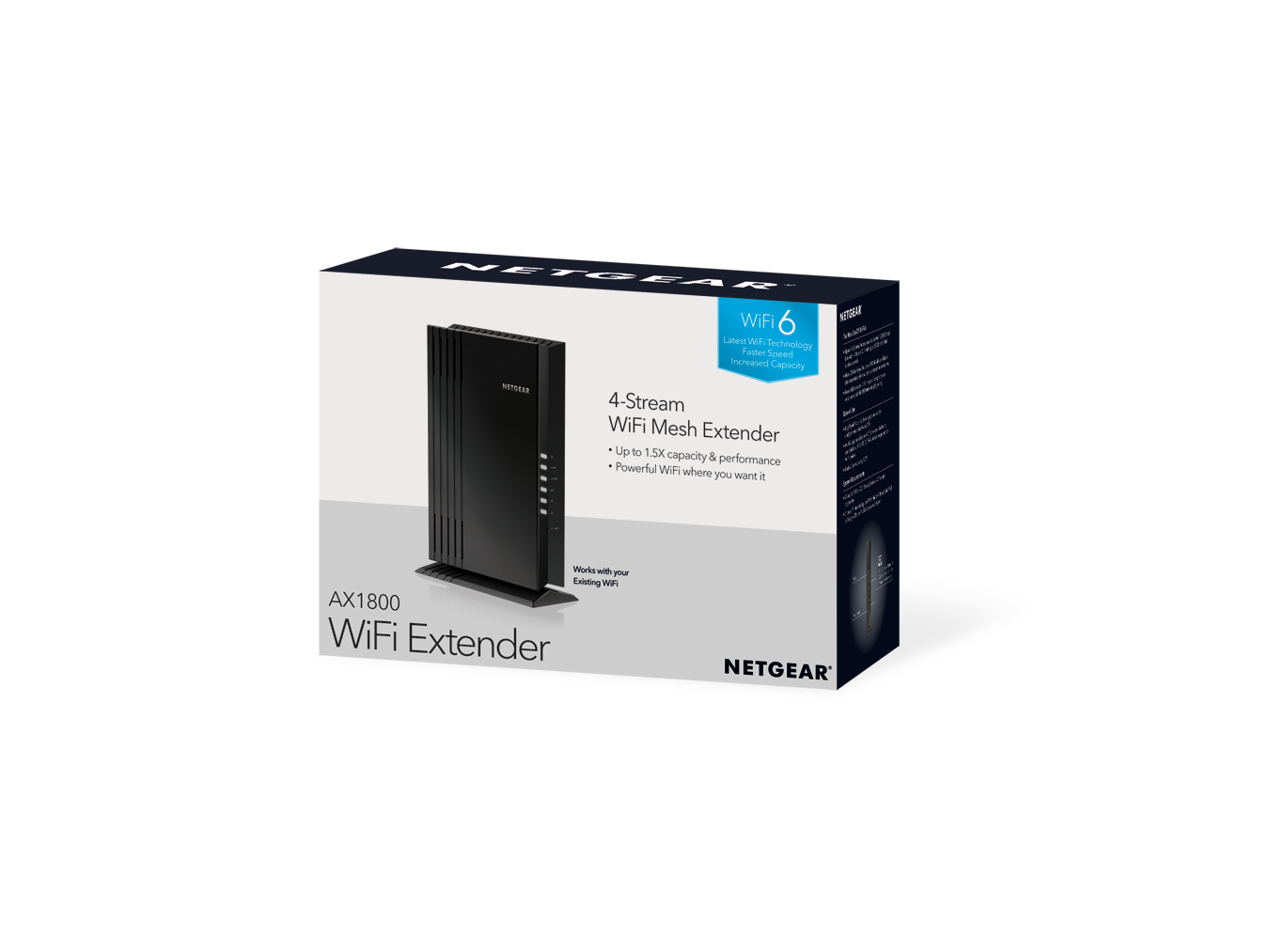 NETGEAR EAX20 Network repeater Black 10, 100, 1000 Mbit/s – image 5