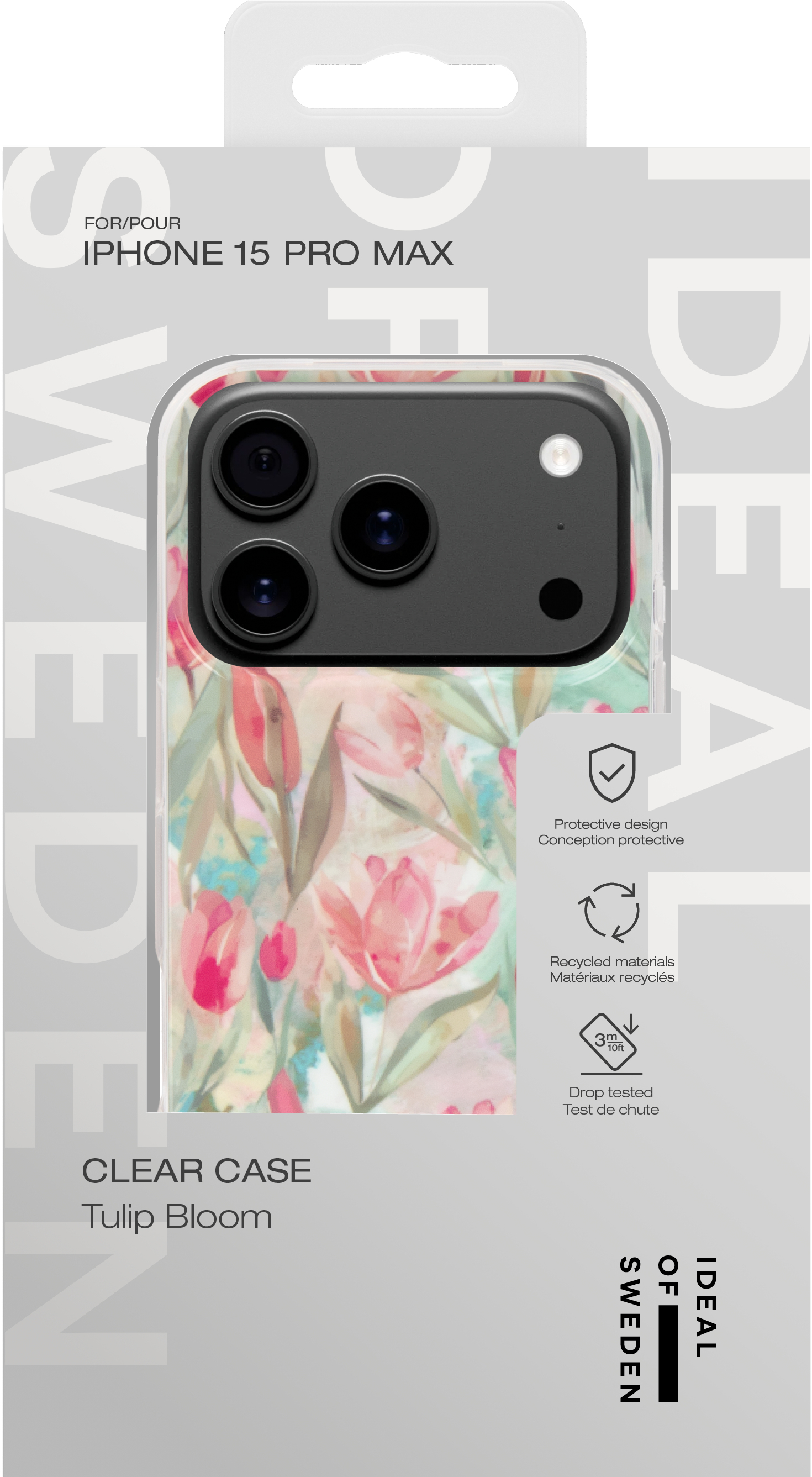 iDeal of Sweden Clear Case iPhone 15 Pro Max Tulip Bloom – image 4