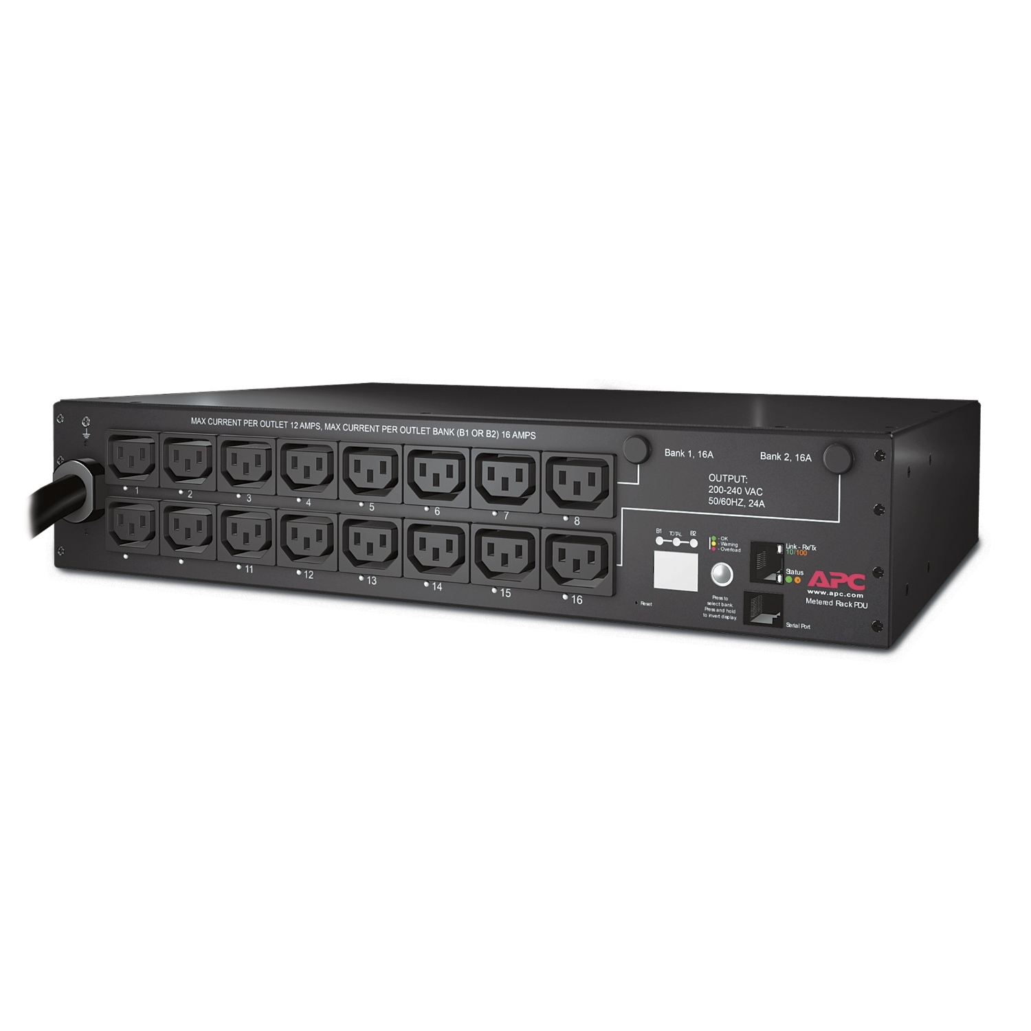 APC Rack PDU, Switched, 2U, 30A, 208V, (16)C13