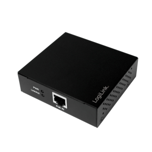 LogiLink POE006 network extender Network transmitter Black 10, 100, 1000 Mbit/s