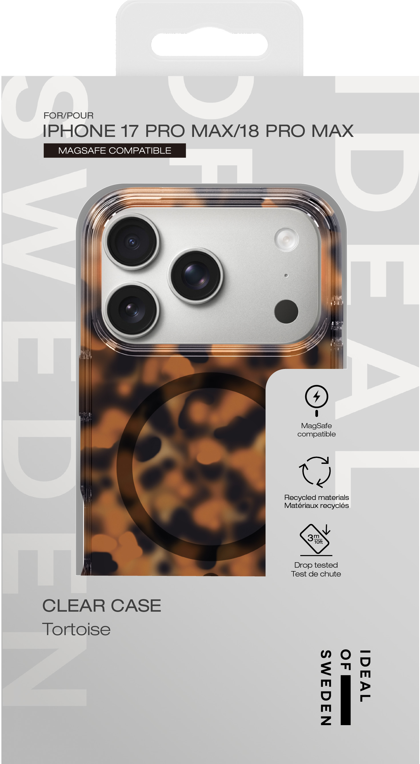 iDeal of Sweden Clear Case MagSafe iPhone 17 Pro Max / 18 Pro Max Tortoise – image 4