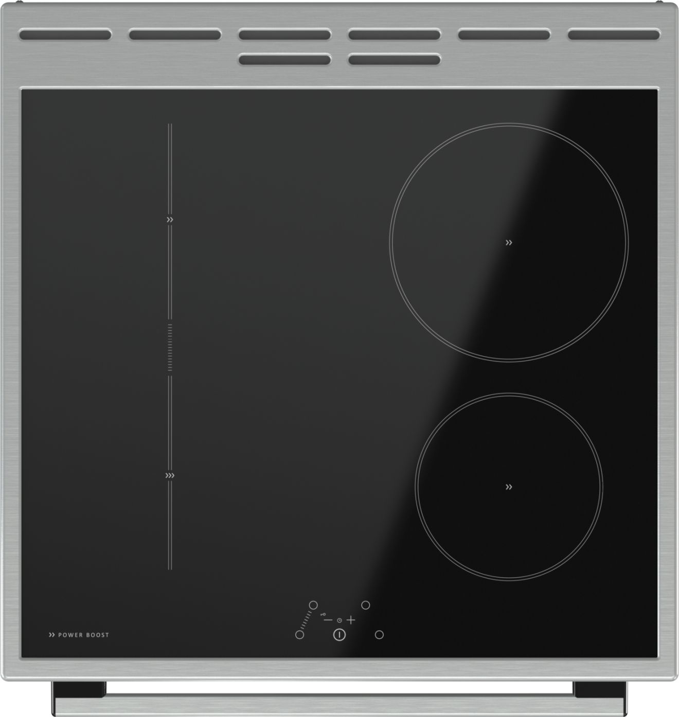 Gorenje EIT6351XPD Freestanding cooker Electric Zone induction hob Black, Stainless steel – image 3