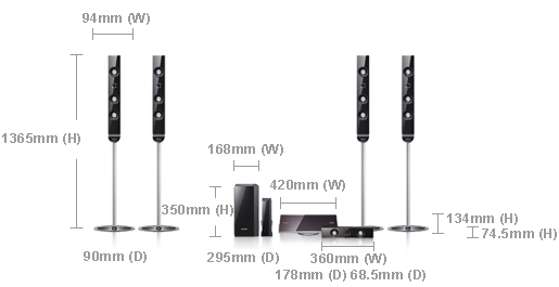 Samsung HT-C7550W home cinema system 5.1 channels – image 4