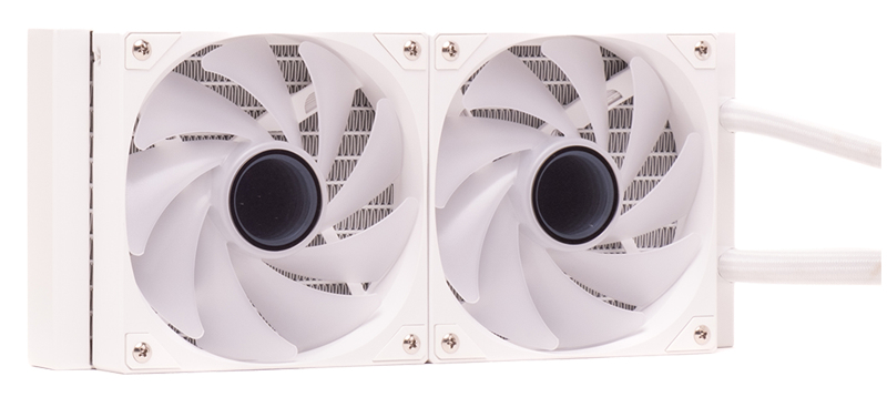 itek HYDRO CUBE 240W Processor Liquid cooling kit 12 cm White image 2