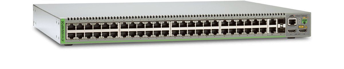 Allied Telesis AT-8100S/48POE-30 network switch Managed L2/L3/L4 Fast Ethernet (10/100) Power over Ethernet (PoE) 1U Grey