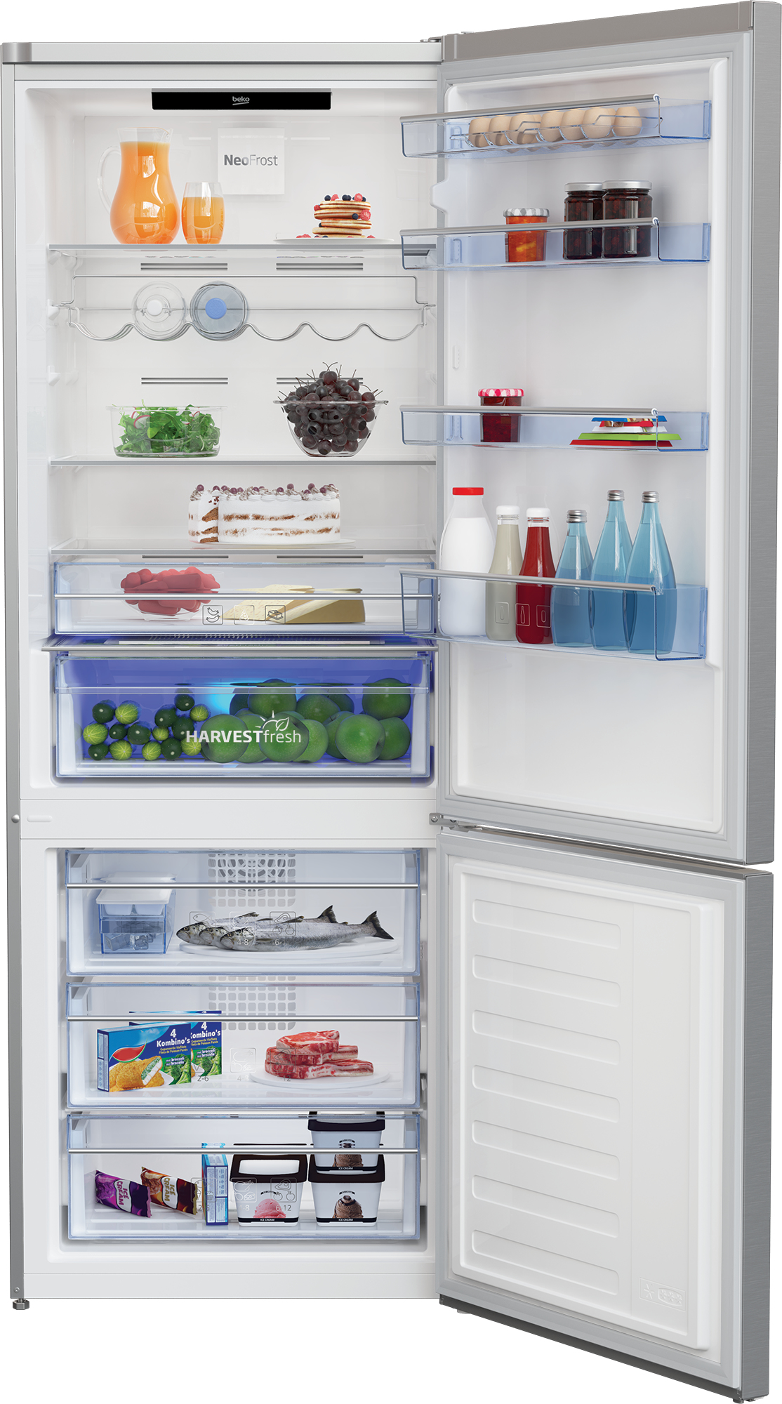 Beko KG560E50ZXPCHN fridge-freezer Freestanding – image 5