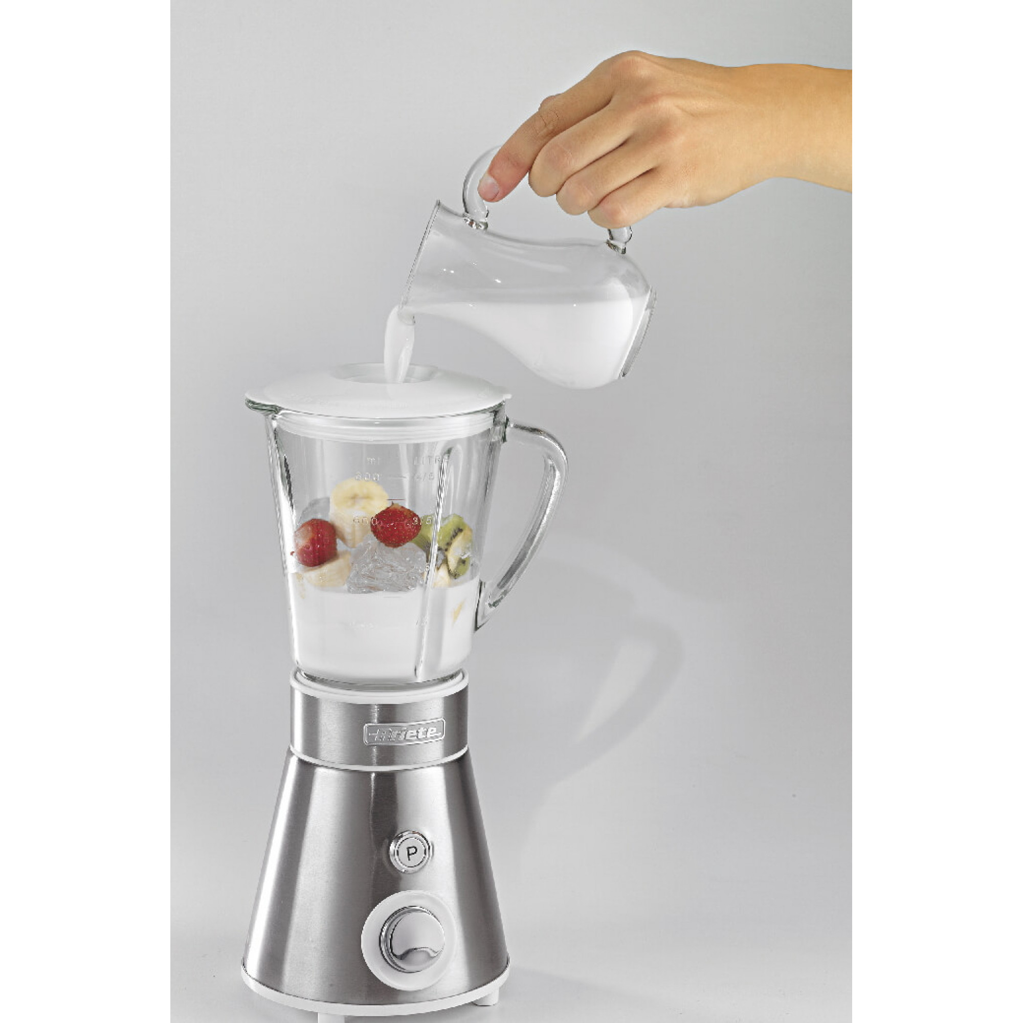 Ariete 561 Blendy Metal - Blender with stainless steel blades - Glass cup 800 ml - 2 speeds + Pulse - 300 Watt - Silver – image 4