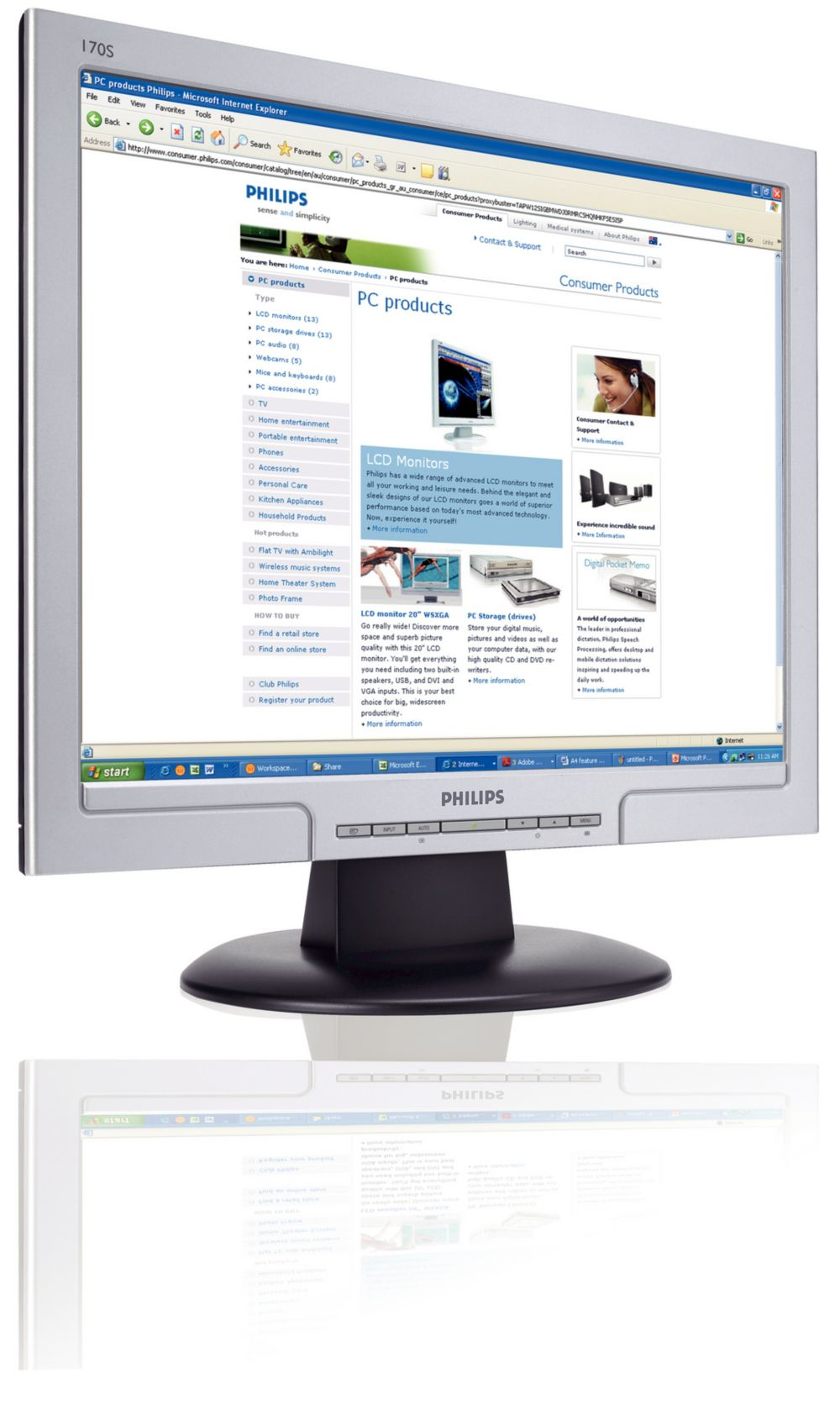 Philips 170S8FS/00 computer monitor