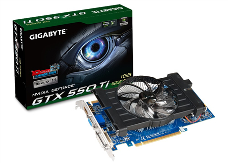 GIGABYTE GVN550D5GI-00-G graphics card NVIDIA GeForce GTX 550 Ti – image 1