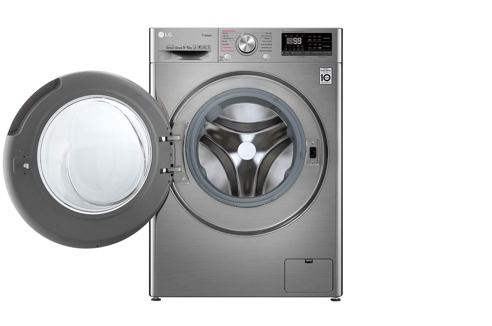 LG F4DV709H2T washer dryer Freestanding Front-load Stainless steel – image 2