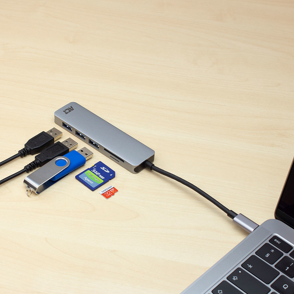ACT AC7051 USB-C Hub 3 port and cardreader – image 5