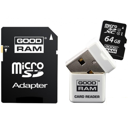 Goodram 3 in 1 microSDXC class 10 UHS 1 64GB