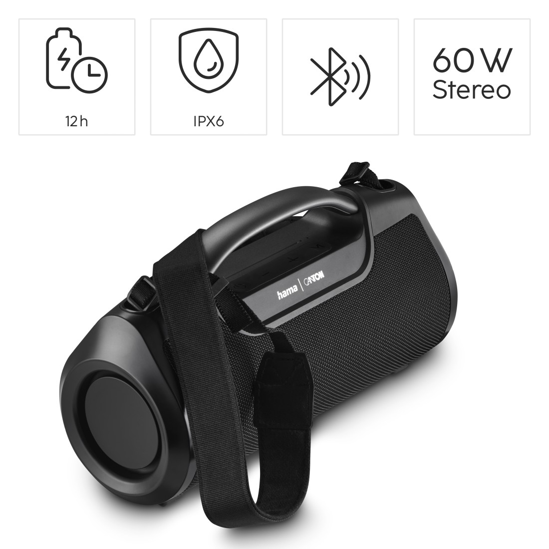 Hama Mate Pro Stereo portable speaker Black 60 W image 17
