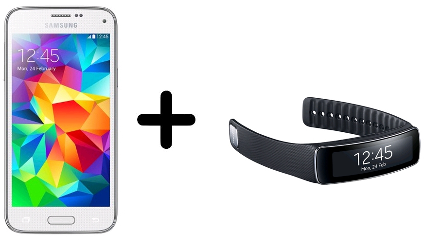 Samsung SM-G800H + Galaxy Gear Fit – image 1