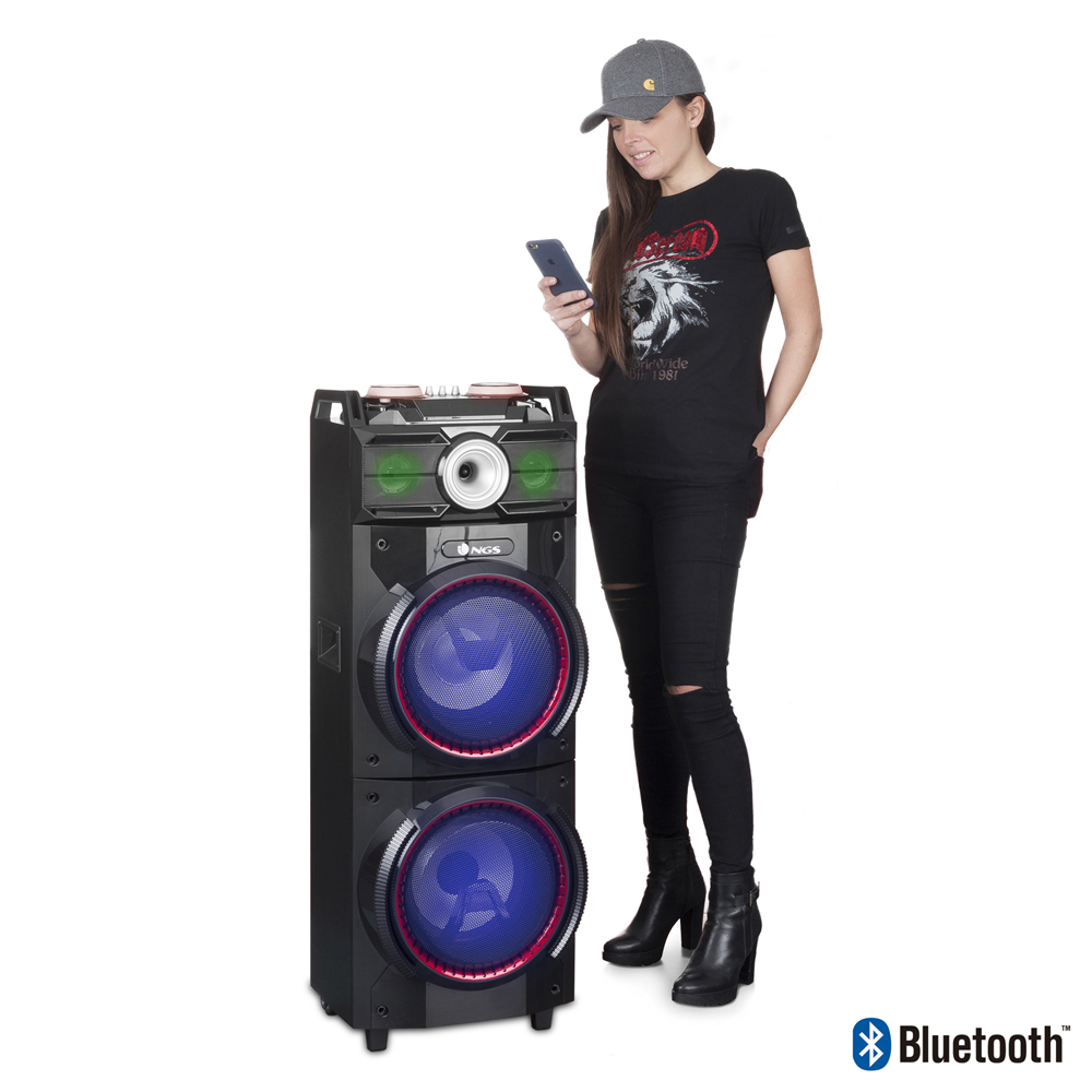NGS WILDTECHNO portable/party speaker Black, Blue, Red – image 7