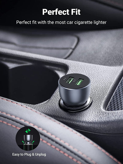 Ugreen 10144 mobile device charger Universal Grey Cigar lighter Fast charging Auto – image 5