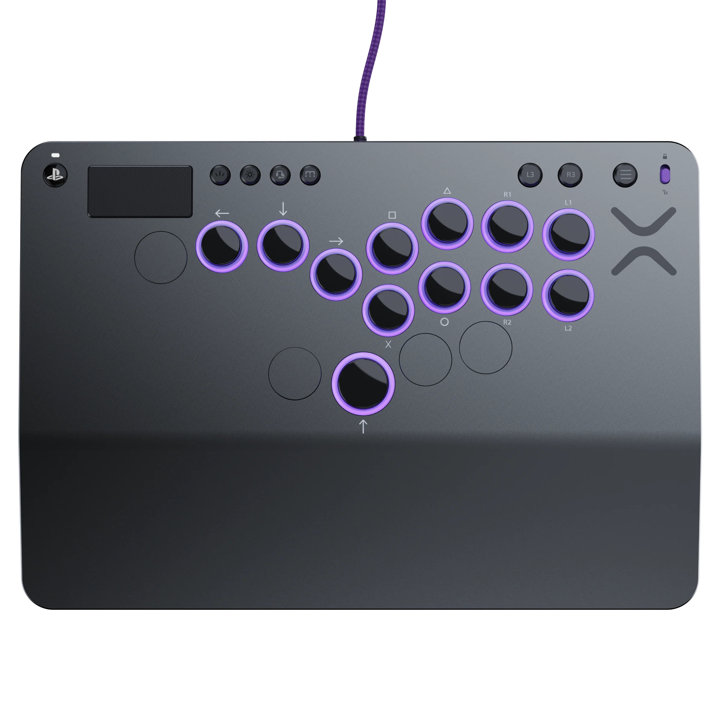 PDP Victrix Pro KO Leverless Fight Stick Grigio USB Fight-stick PC, PlayStation 4, PlayStation 5