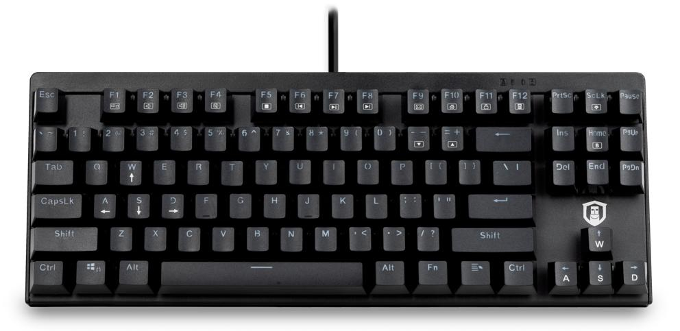 Plugable Technologies USB-MECH87RW keyboard Gaming QWERTY English Black – image 1