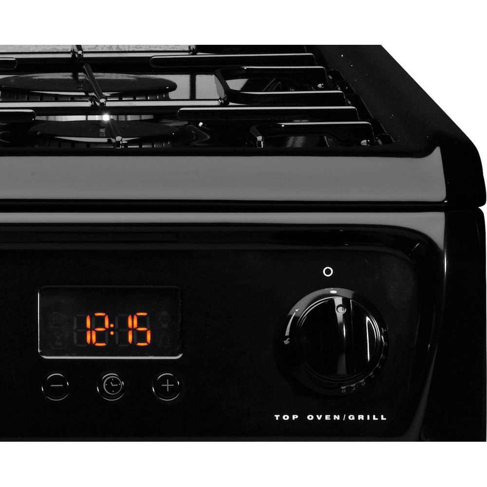 Hotpoint HAGL60K cooker Freestanding cooker Gas Black – image 8
