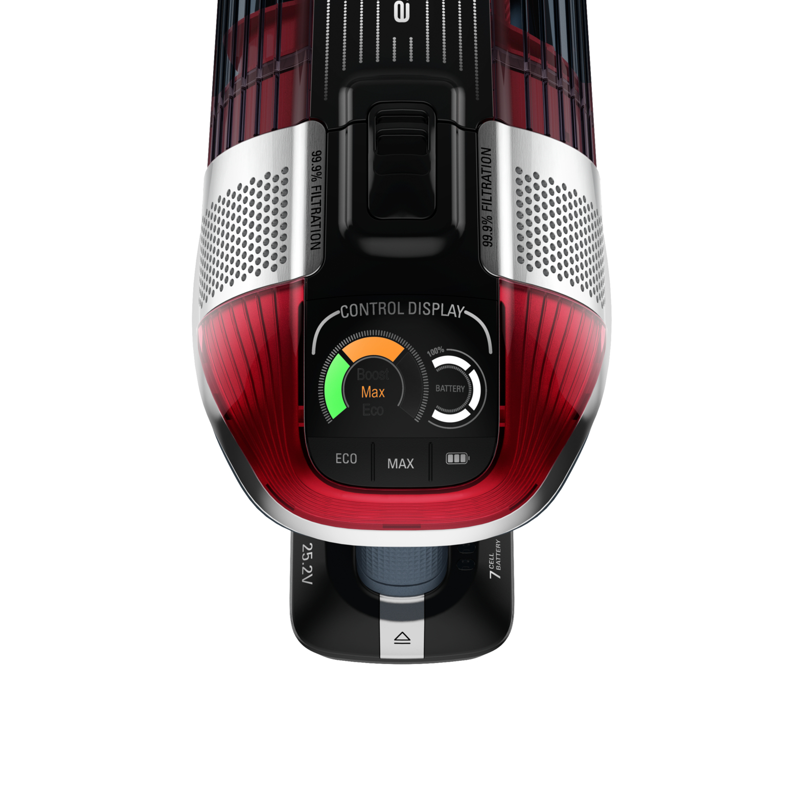 Rowenta X-Force RH9877 2-in-1 stick vacuum Battery Dry Bagless Grey, Red – image 4
