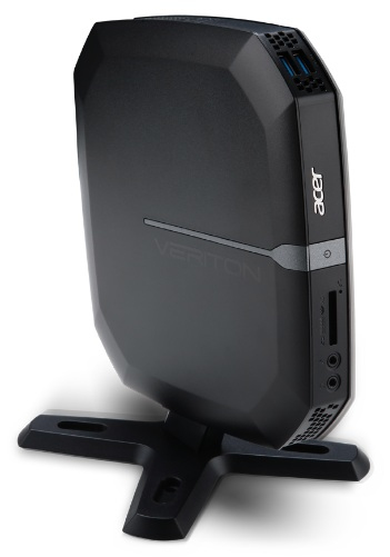 Acer Veriton N 2620G Intel® Celeron® 887 2 GB DDR3-SDRAM 500 GB Windows 7 Professional Nettop Mini PC Black, Grey