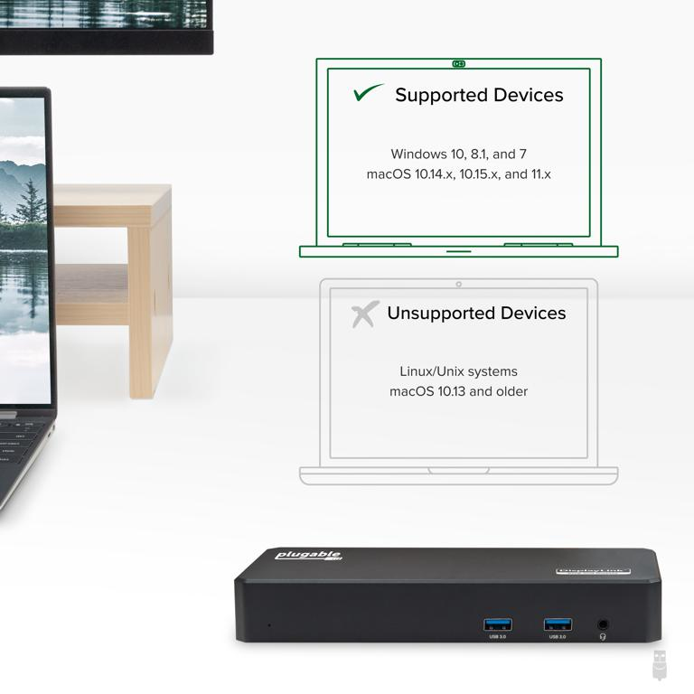 Plugable Technologies UD-3900PDZ laptop dock/port replicator Docking USB 3.2 Gen 1 (3.1 Gen 1) Type-C Black – image 6