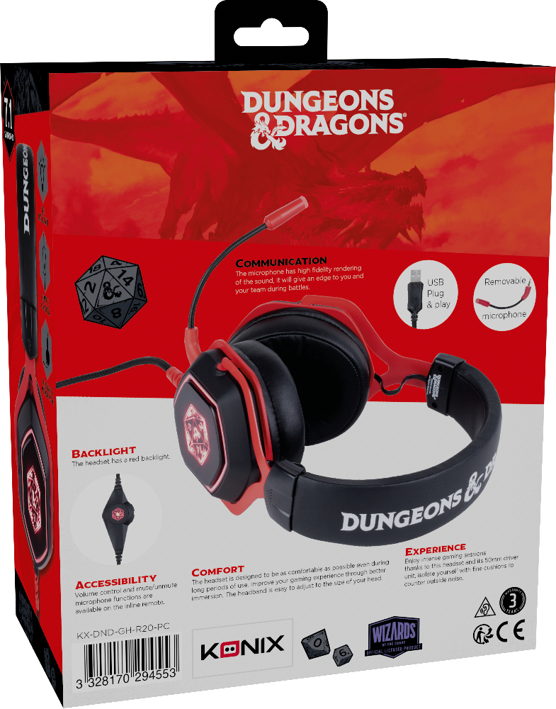 Konix KX DND D20 7.1 GAMING HEADEST – image 9