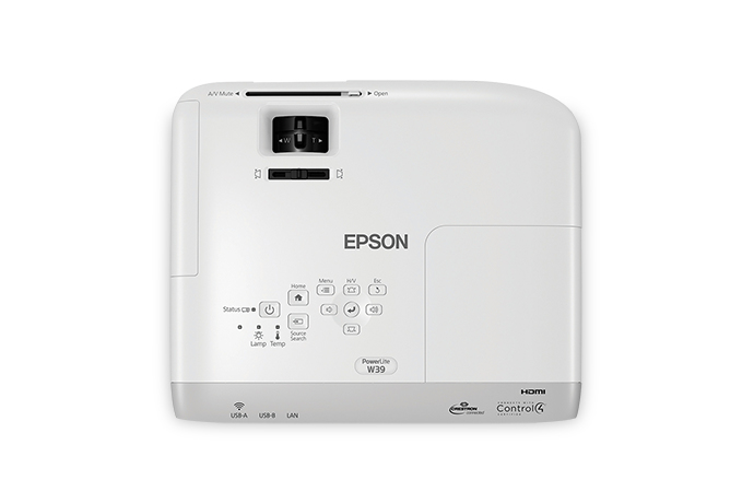 Epson PowerLite W39 Standard throw projector 3500 ANSI lumens 3LCD WXGA (1280x800) White – image 3