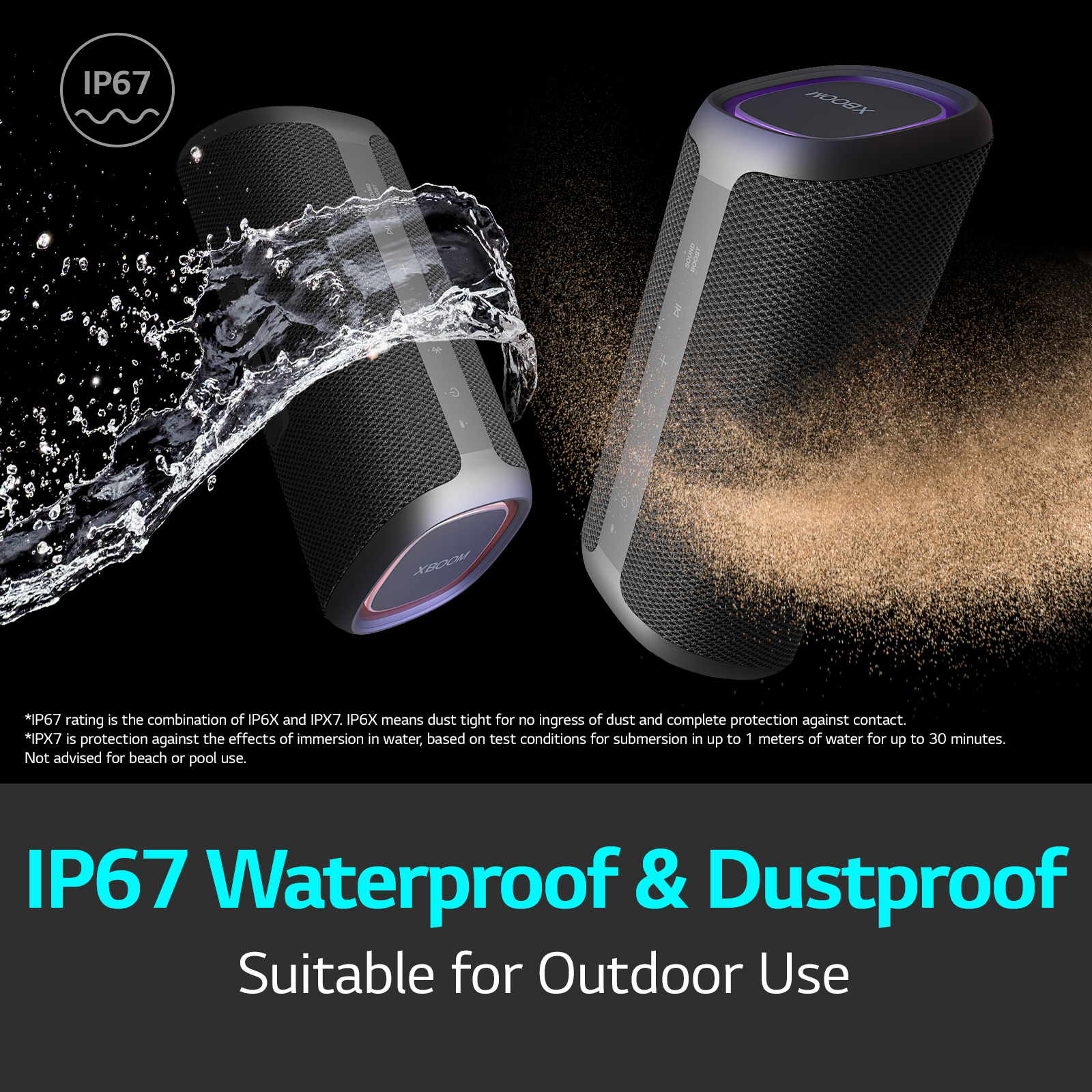 LG XG7QBK.DGBRLLK portable/party speaker Mono portable speaker Black – image 4