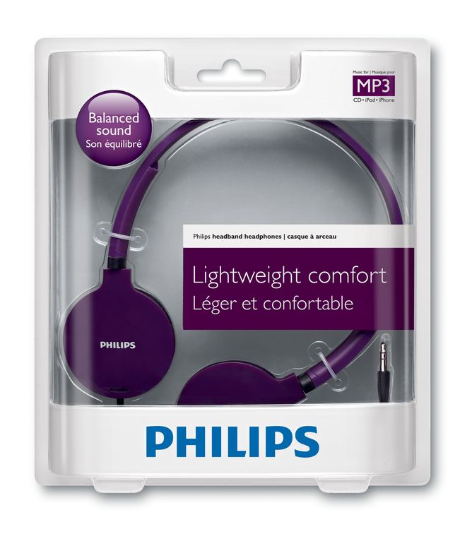 Philips SHL1700PP/28 headphones/headset Wired Head-band Purple – image 2