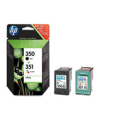 HP 350/351 ink cartridge 2 pc(s) Original Black, Cyan, Magenta, Yellow