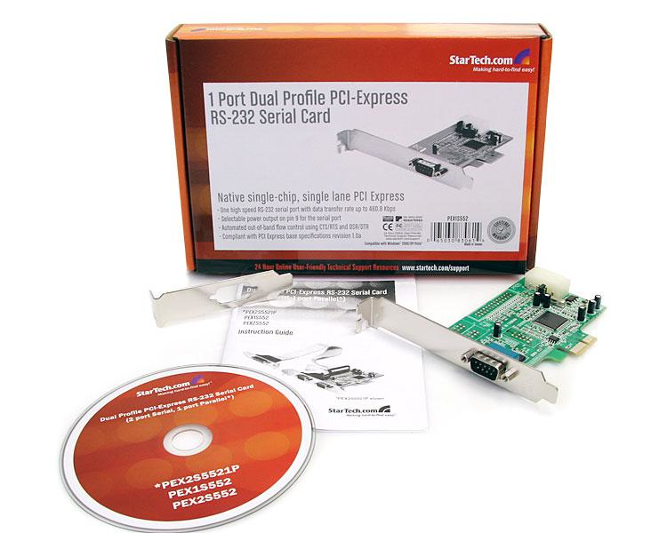 StarTech.com 1 Port Native PCI Express RS232 Serial Adapter Card with 16550 UART – image 5