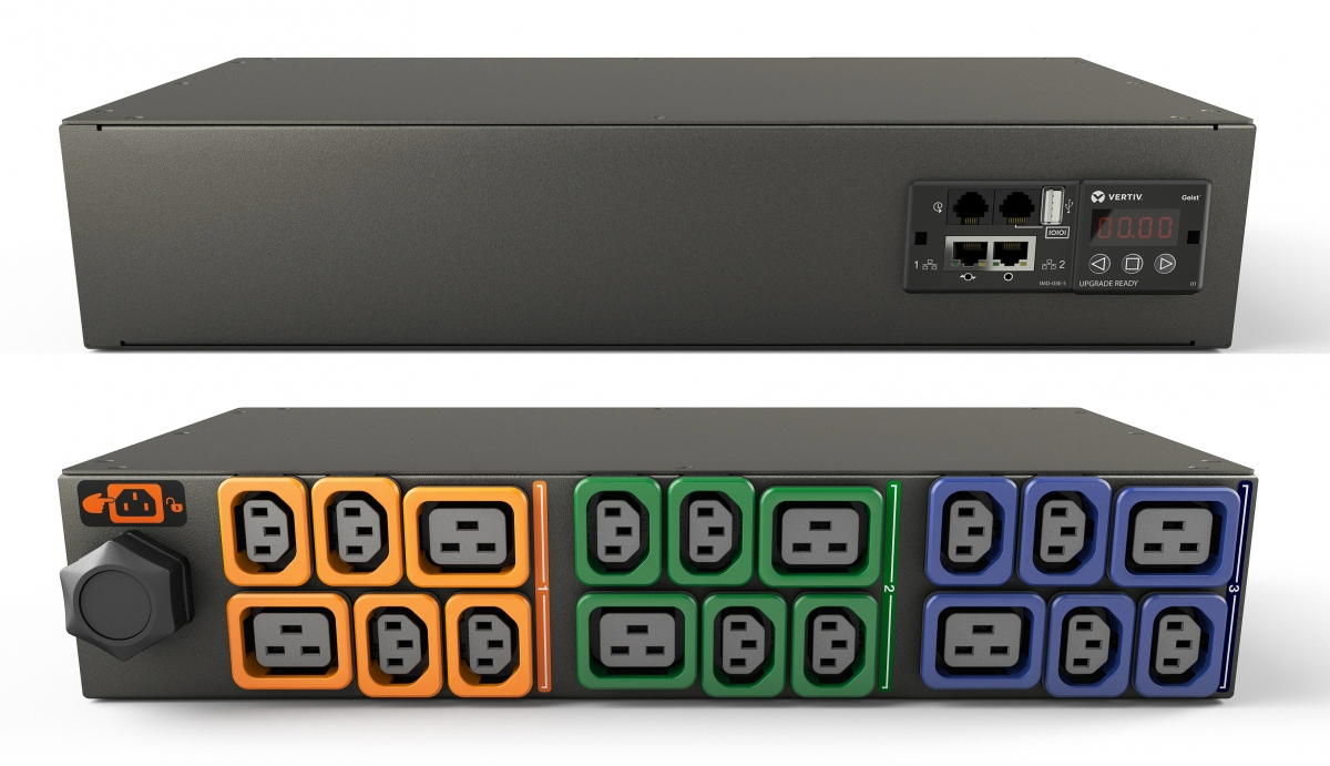 Vertiv Geist MN03E2R0-18PB63-2PS56B0H10-S power distribution unit (PDU) 18 AC outlet(s) 0U Black
