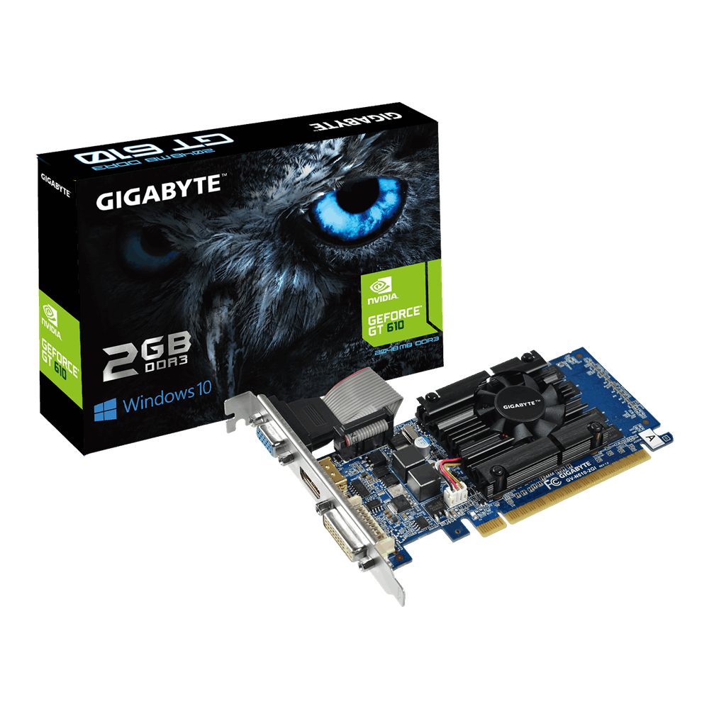 GIGABYTE GV-N610-2GI graphics card NVIDIA GeForce GT 610 – image 2