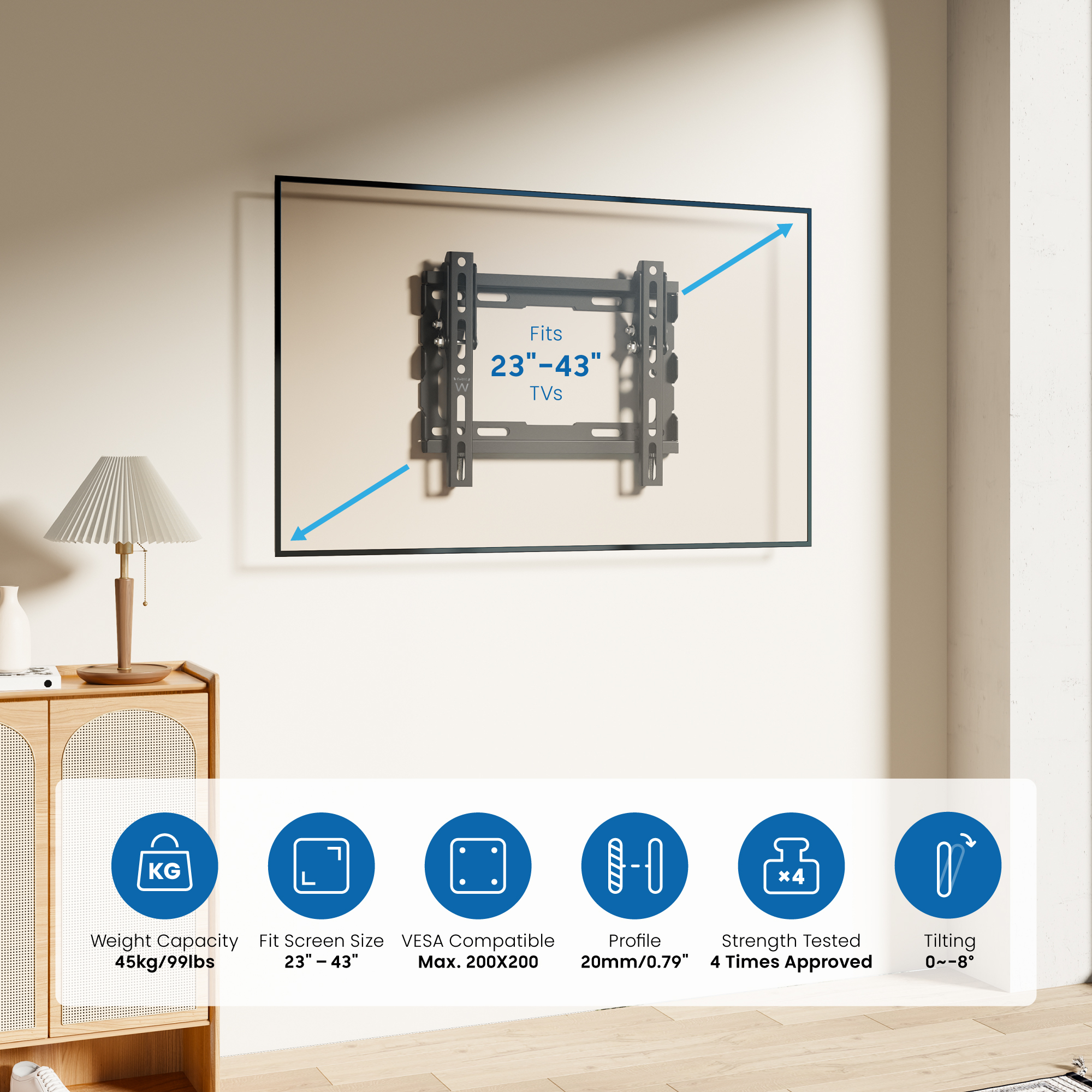 Ewent EW1506 TV mount/stand – image 3