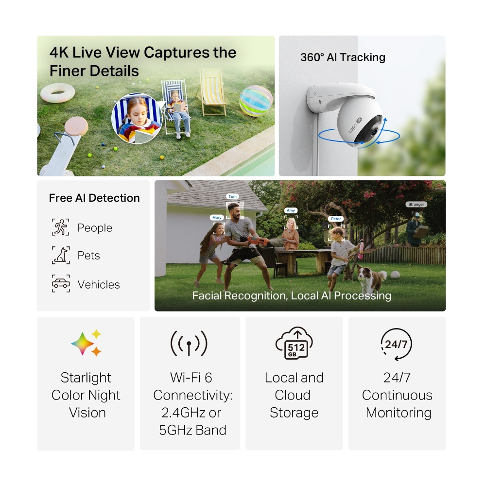 TP-Link Tapo TC46 security camera Spherical IP security camera Indoor & outdoor – image 2