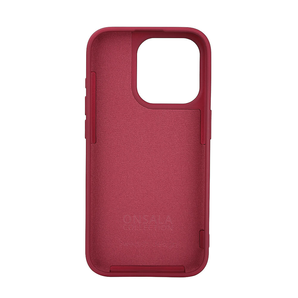Onsala Phone Case Silicone MagSeries Deep Red - iPhone 15 Pro – image 3