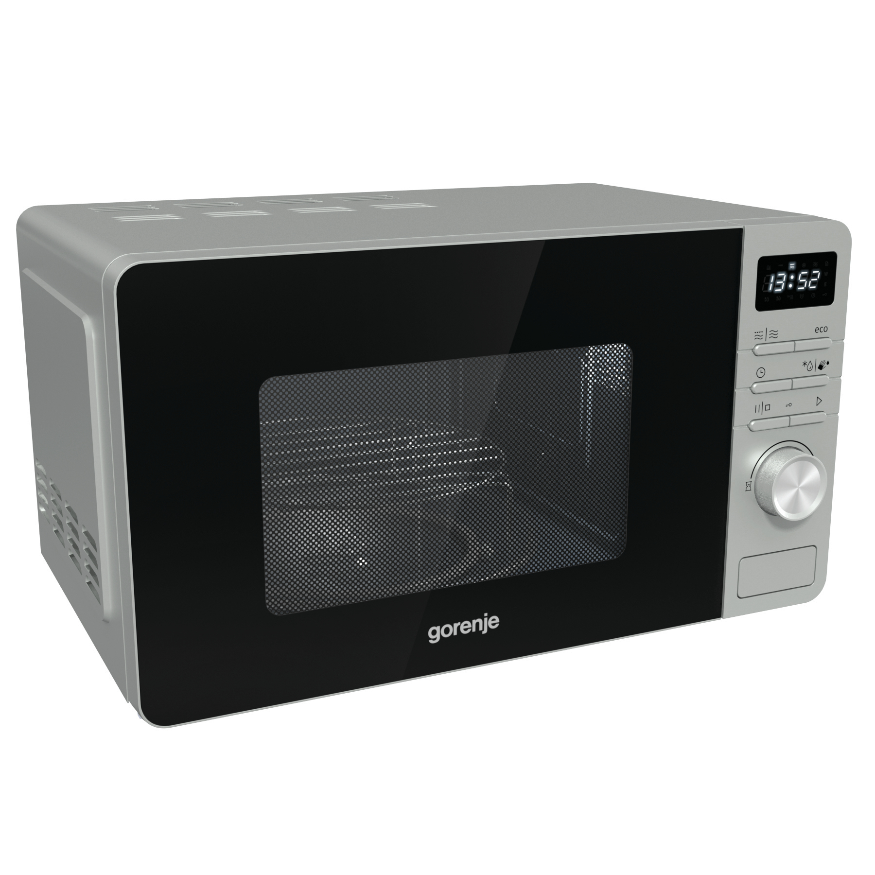 Gorenje MO20A4X Black, Metallic Grill microwave Over the range