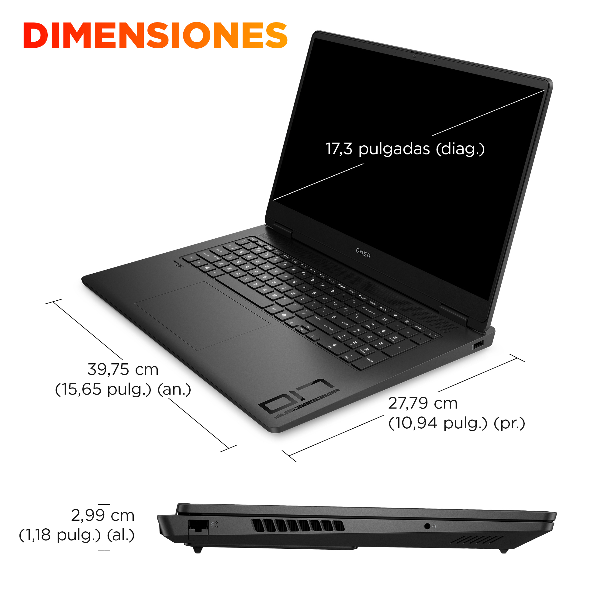 Portátil gaming OMEN 17-db1011ns - imagen 8