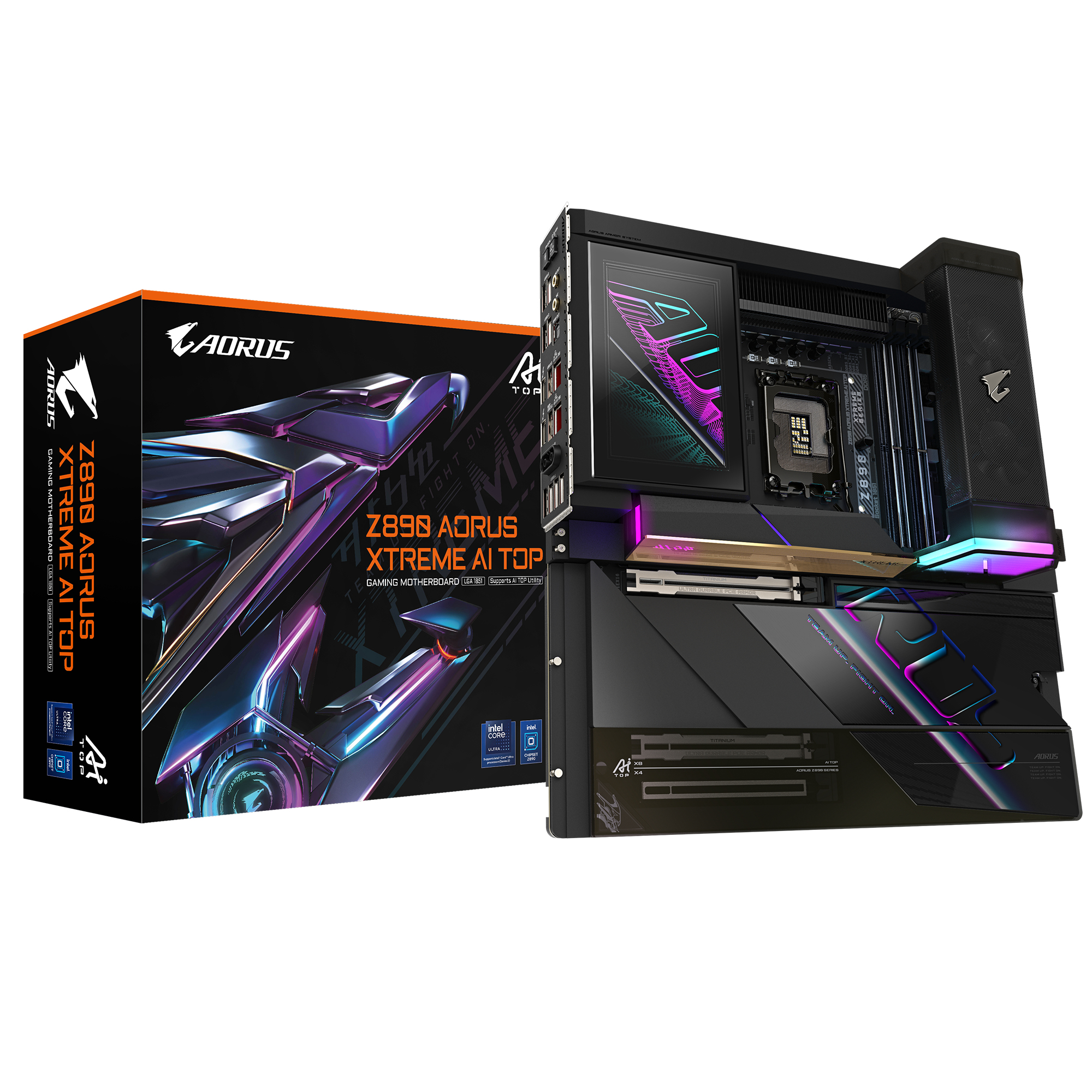 GIGABYTE Z890 AORUS XTREME AI TOP Scheda Madre - Supporta CPU Intel Core Ultra (Serie 2) VRM a 2212 fasi fino a 9500MHz DDR5 (O