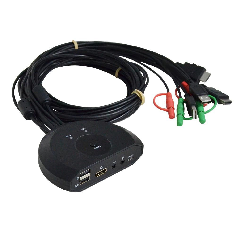 Microconnect MC-HDMI-USBKVM2 KVM switch Black – image 3