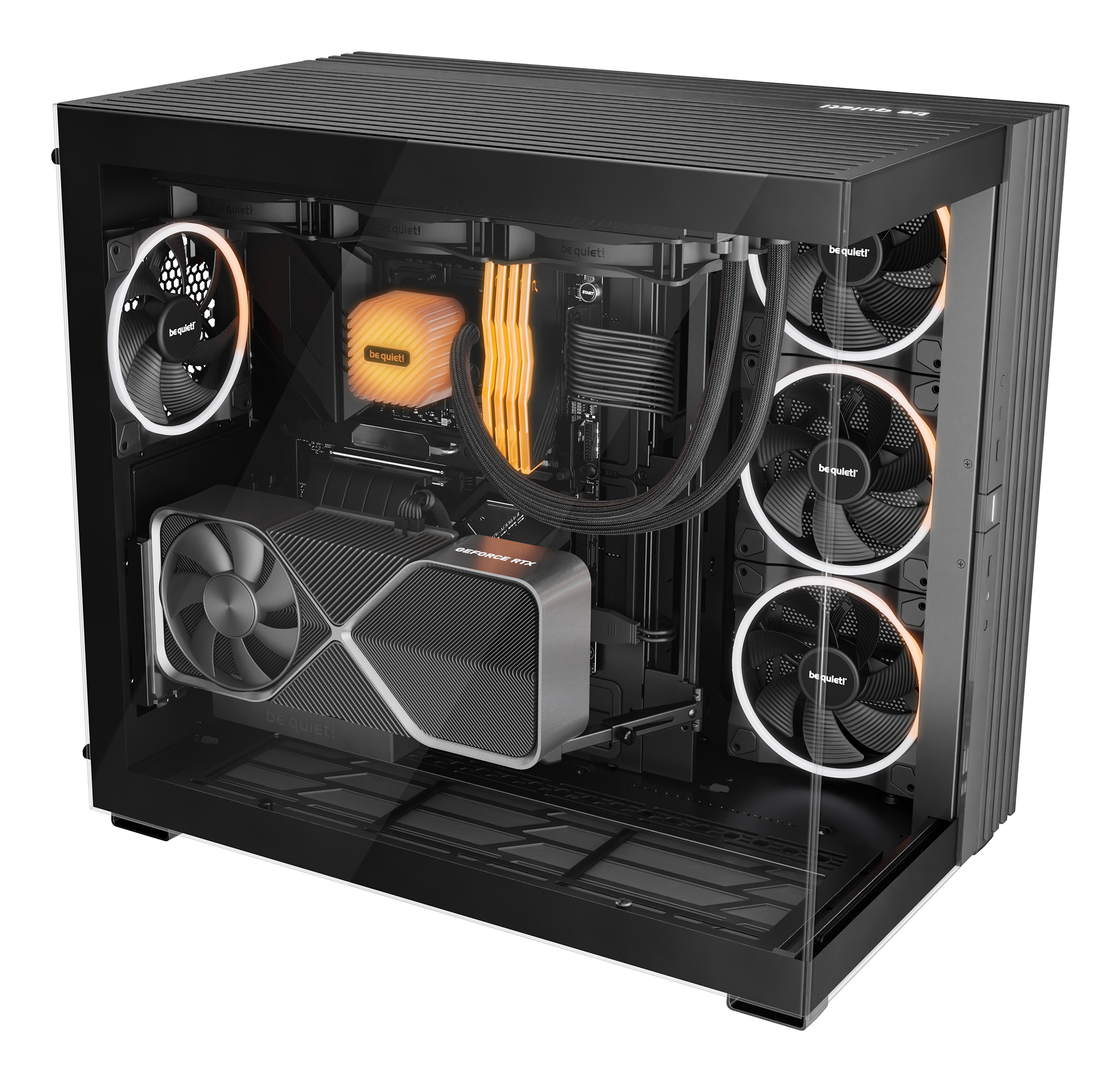 Gabinete Gamer be quiet! LIGHT BASE 900 FX Black - Torre - E-ATX/XL-ATX/ATX/M-ATX/Mini-ATX - 4 Ventiladores - Panel Lateral - Negro - BGW71 Gabinete Gamer be quiet! LIGHT BASE 900 FX Black - Torre - E-ATX/XL-ATX/ATX/M-ATX/Mini-ATX - 4 Ventiladores - Panel Lateral - Negro - BGW71