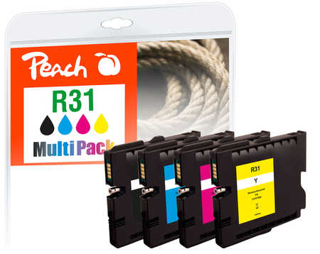 Peach PI400-83 ink cartridge 4 pc(s) Compatible Black, Cyan, Magenta, Yellow