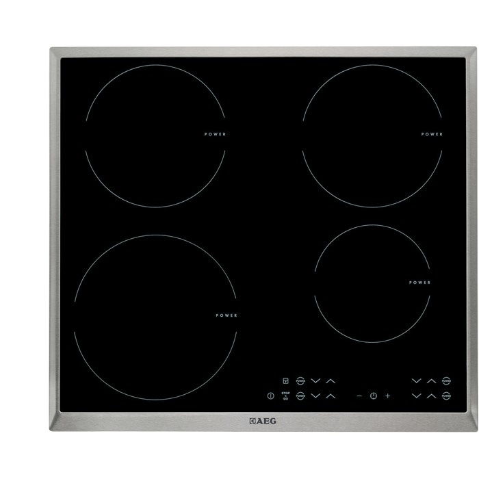 AEG HK63420PXB hob Black Built-in Zone induction hob 4 zone(s)