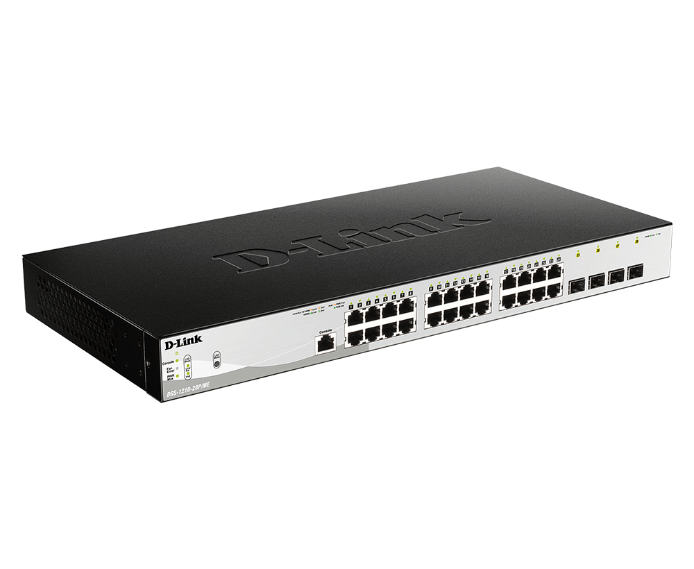 D-Link DGS-1210-28P/ME network switch Managed L2 Gigabit Ethernet (10/100/1000) Power over Ethernet (PoE) 1U – image 2