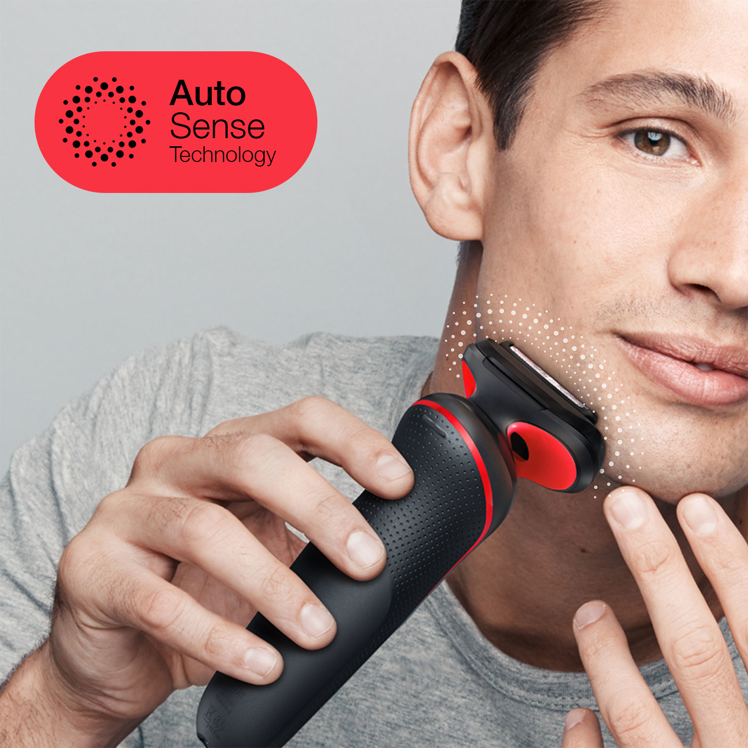 Braun Series 5 51-R1200S men's shaver Foil shaver Trimmer Black, Red – image 5