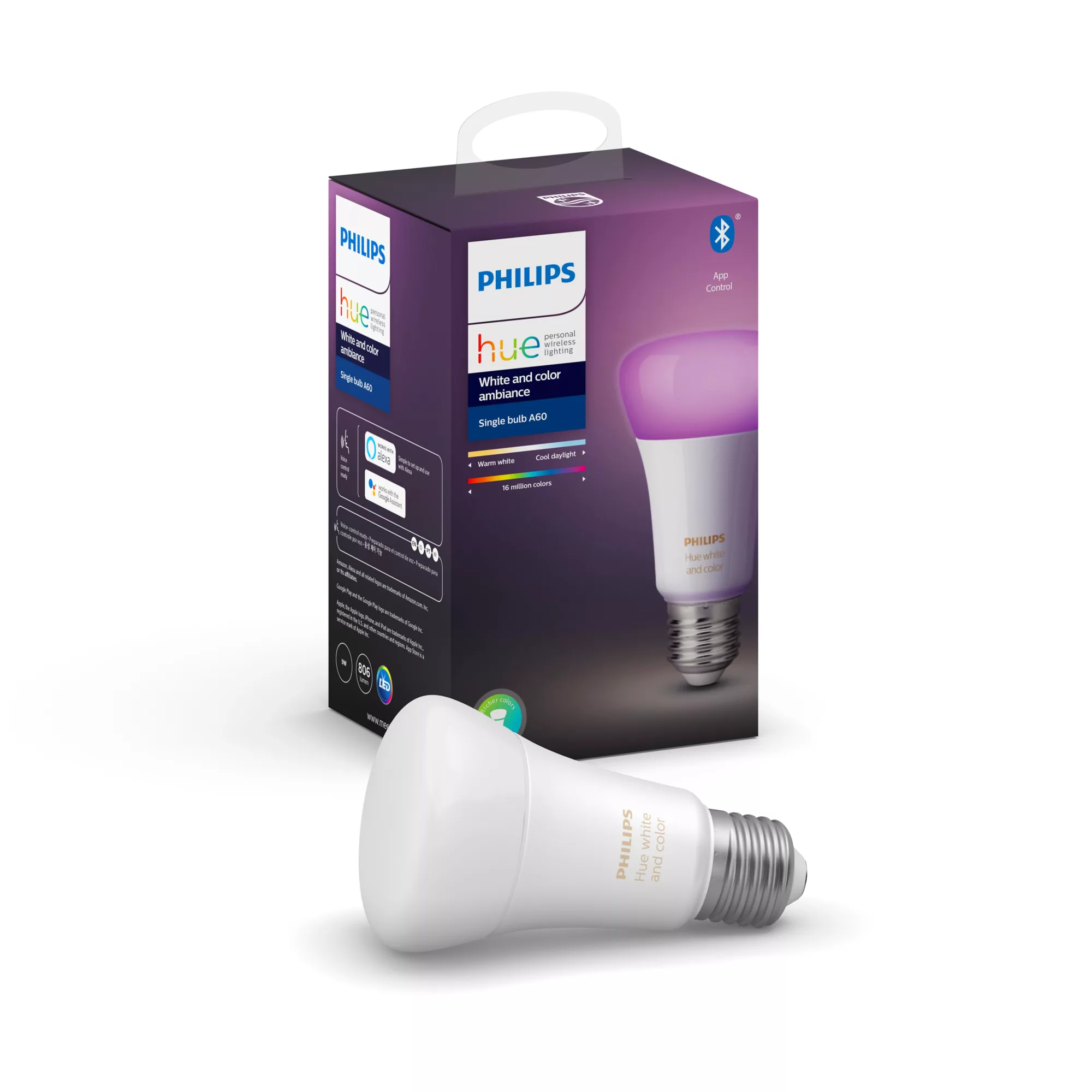 Philips by Signify Philips Hue White and colour ambience 8718699719296 smart lighting Smart bulb Bluetooth/Zigbee