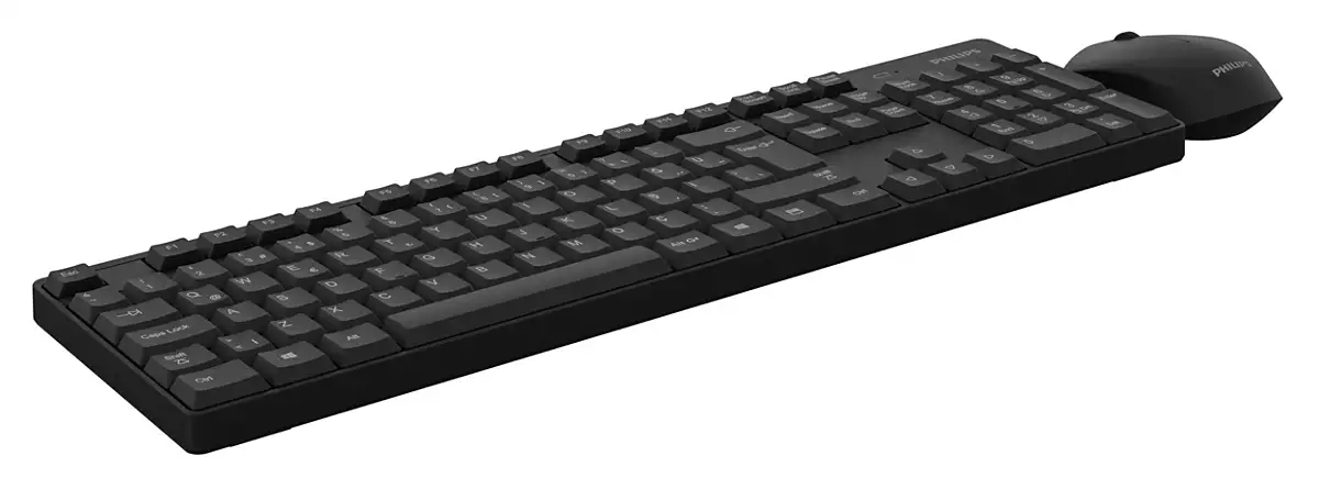Philips 500 series SPT6501BB keyboard Mouse included Office RF Wireless Black – image 2