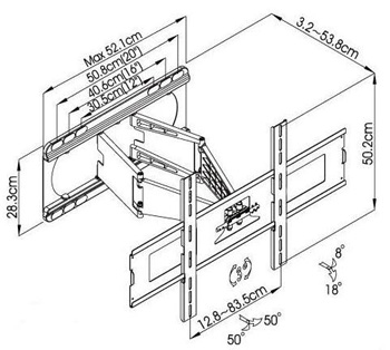 Lindy 40726 TV mount/stand Black – image 2