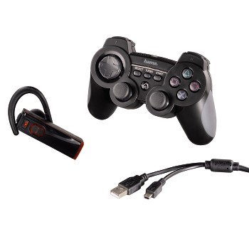 Hama 00011219 Gaming Controller Black Bluetooth Gamepad PC, Playstation 3
